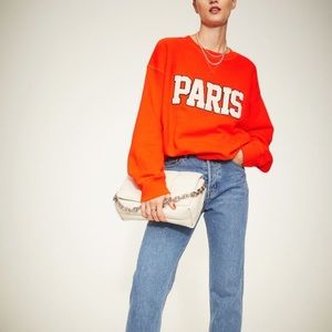 HM cotton ‘Paris’ sweatshirt. Size small.